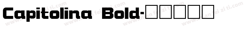 Capitolina Bold字体转换